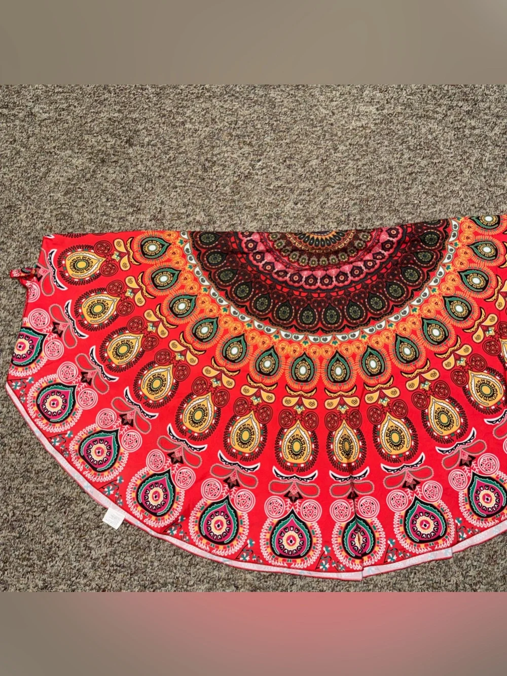Red Bohemian Print 60